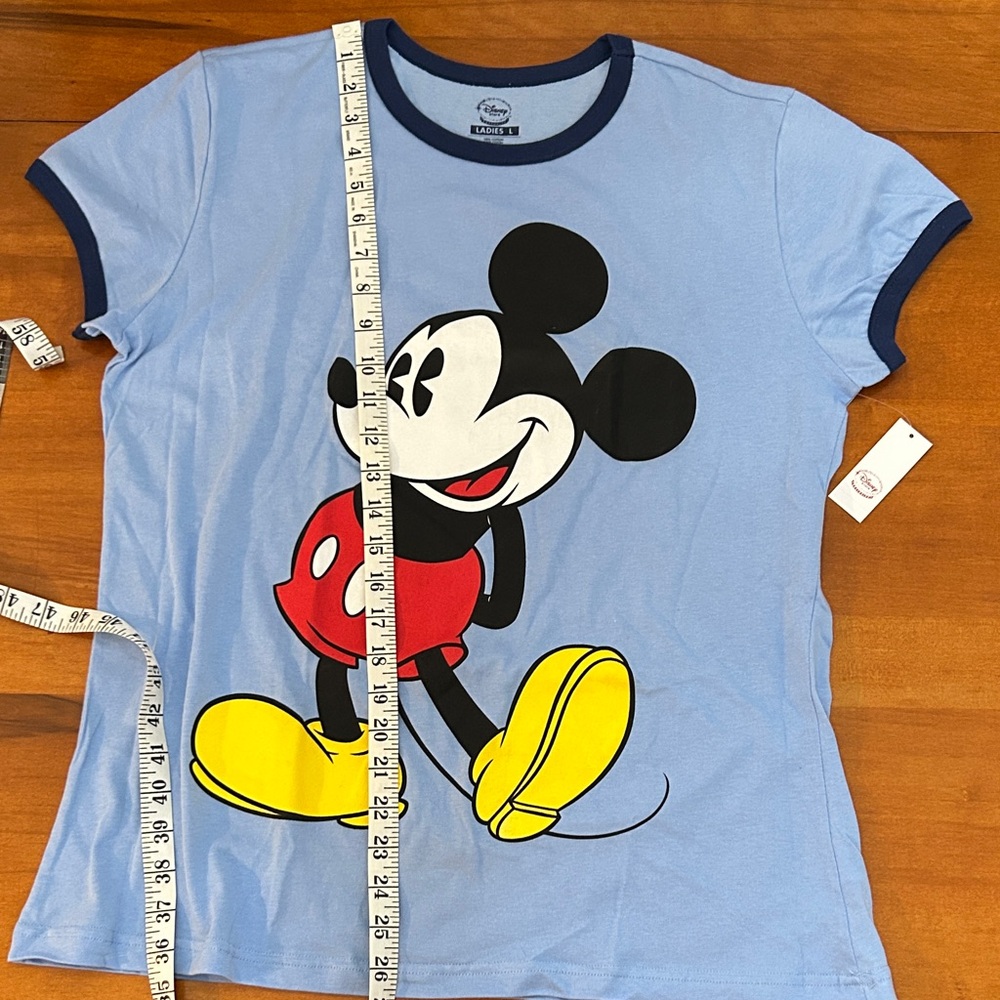 NWT Vintage Disney Mickey Mouse Graphic Tee Women's Size L - Picture 3 of 7
